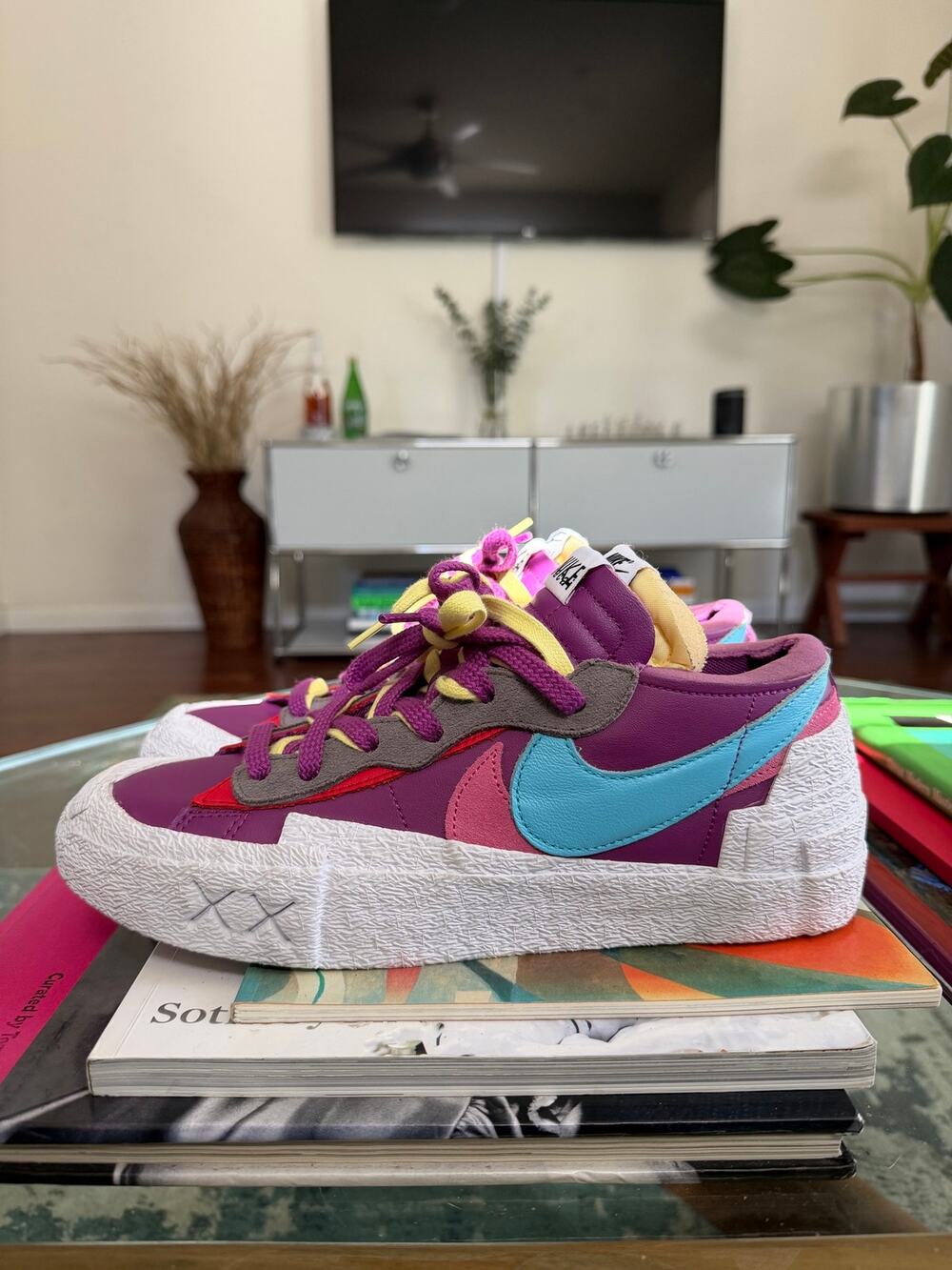 Nike x Kaws x Sacai Blazer Low Purple Dusk